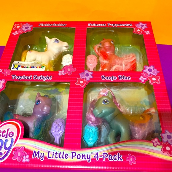 MY LITTLE PONY G3 NWT VINTAGE 2004 TOYS R US EXCLUSIVE COLLECTABLE  PONY 4-PACK - Picture 10 of 16